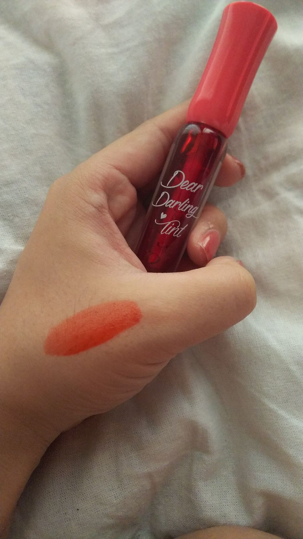 ディアダーリン ウォータージェルティント OR203(グレープフルーツ)/ETUDE/リップティントを使ったクチコミ（2枚目）
