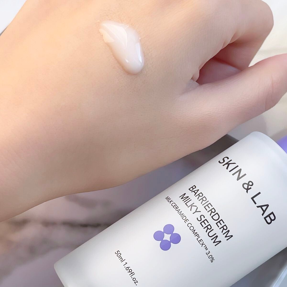 バリアダームミルキーセラム/SKIN&LAB/美容液を使ったクチコミ(7枚目)