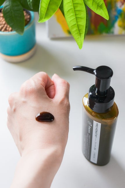 プロヘマチン原液 ヒト幹細胞培養エキス+/fracora/洗い流すヘアトリートメントを使ったクチコミ(2枚目)