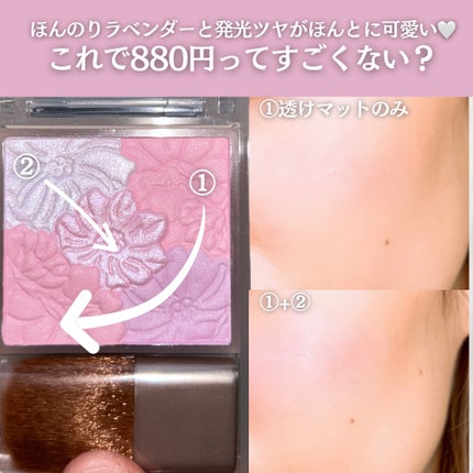 グロウフルールチークス/キャンメイク/パウダーチークを使ったクチコミ(5枚目)