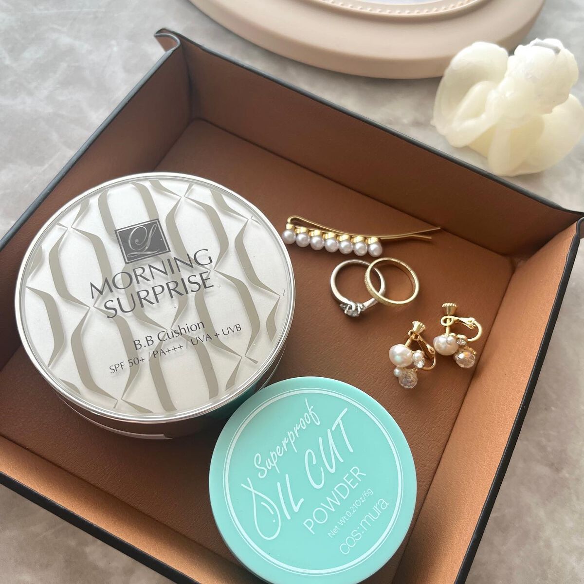 SUPERPROOF OIL CUT POWDER/MORNING SURPRISE/ルースパウダーを使ったクチコミ（1枚目）