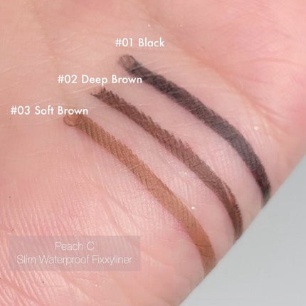 スリムウォータープルーフフィクシーライナー/Peach C/ペンシルアイライナーを使ったクチコミ(3枚目)