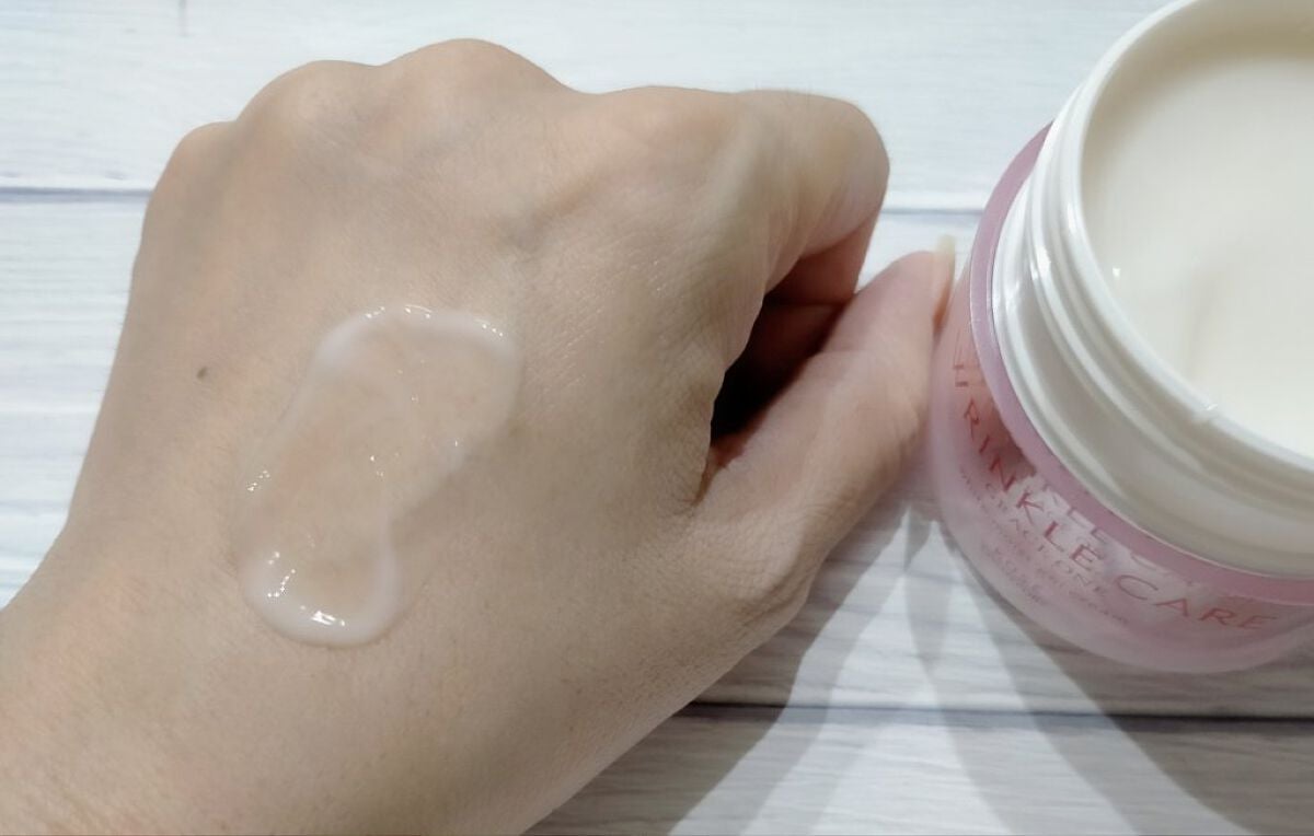 リンクルケア ホワイト モイストジェルクリーム/グレイスワン/オールインワン化粧品を使ったクチコミ(4枚目)