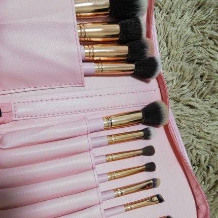 貴族のゴールド メイクブラシ11本セット 化粧ポーチ付き/SIXPLUS/メイクブラシを使ったクチコミ(2枚目)