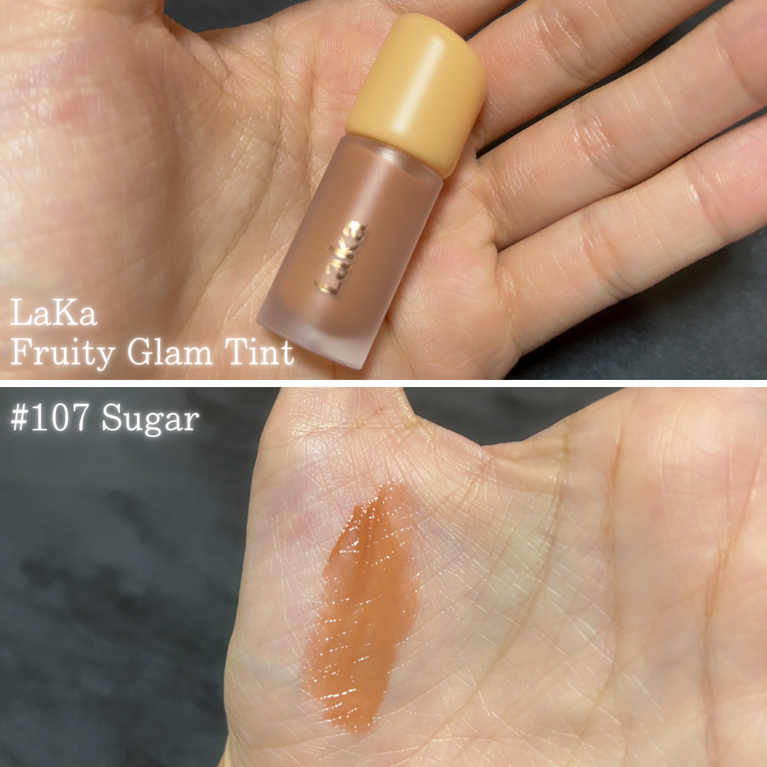 フルーティーグラムティント ミニデュオ/Laka/リップティントを使ったクチコミ（3枚目）