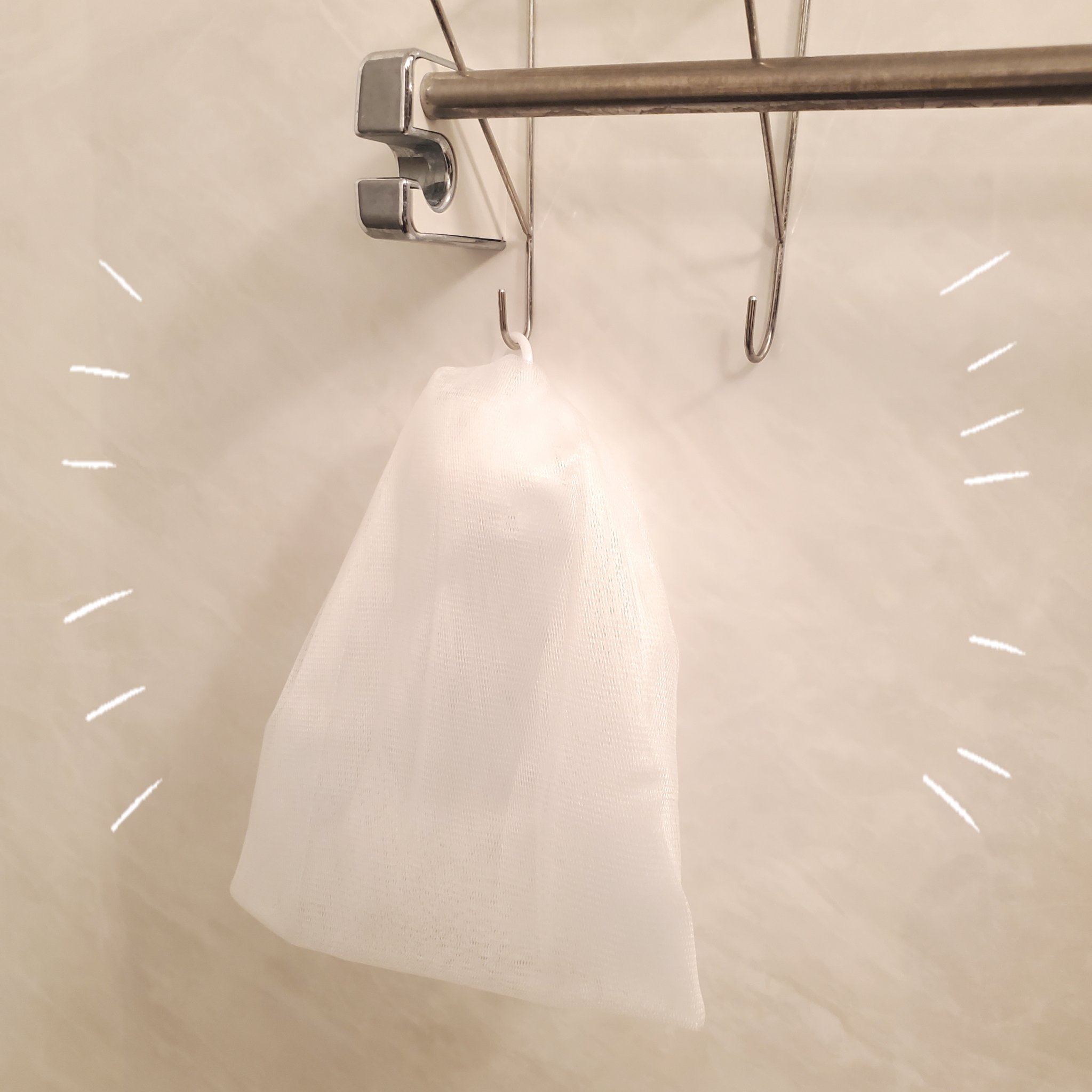 大きめ泡立てネット /ロージーローザ/その他スキンケアグッズを使ったクチコミ（2枚目）