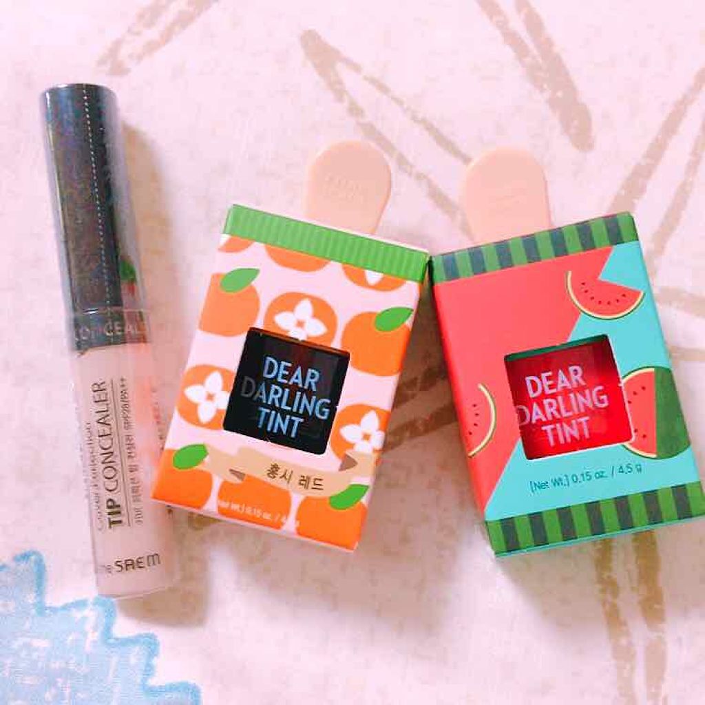 ディアダーリン ウォータージェルティント (アイスティント)/ETUDE/口紅を使ったクチコミ(1枚目)