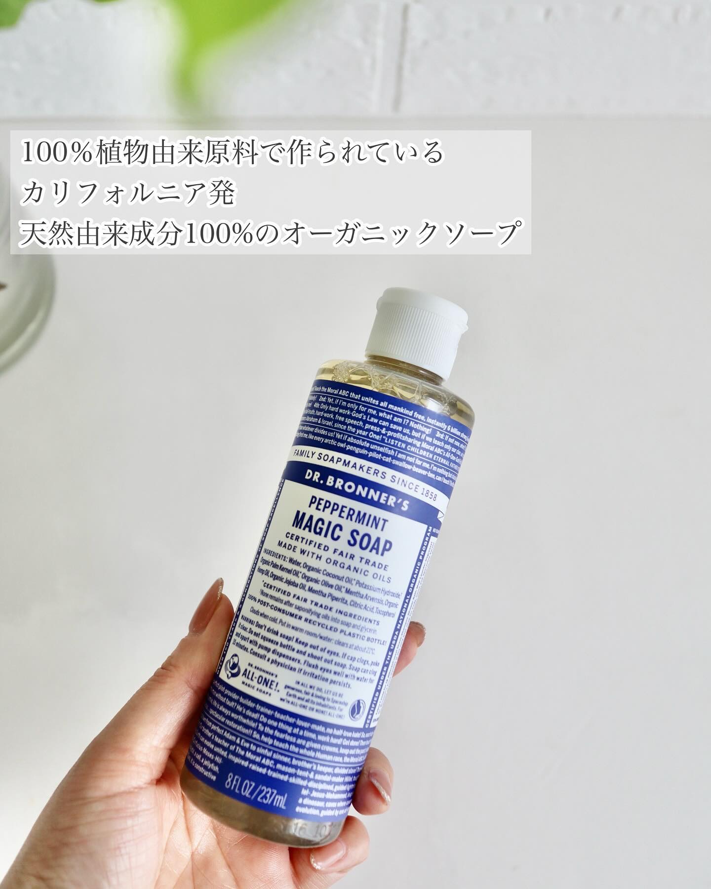 マジックソープ ペパーミント/ドクターブロナー/ボディソープを使ったクチコミ（2枚目）