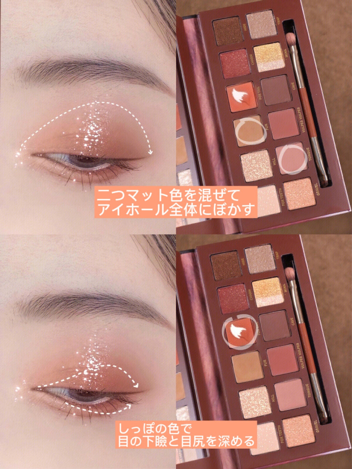 エクスプローラ12色 動物アイシャドウパレット/PERFECT DIARY/アイシャドウパレットを使ったクチコミ(3枚目)