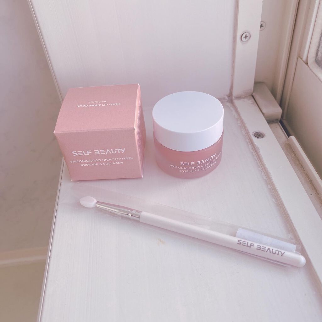 ユニコーングッドナイトリップマスク ローズヒップ&コラーゲン/SELF BEAUTY/リップマスクを使ったクチコミ(2枚目)