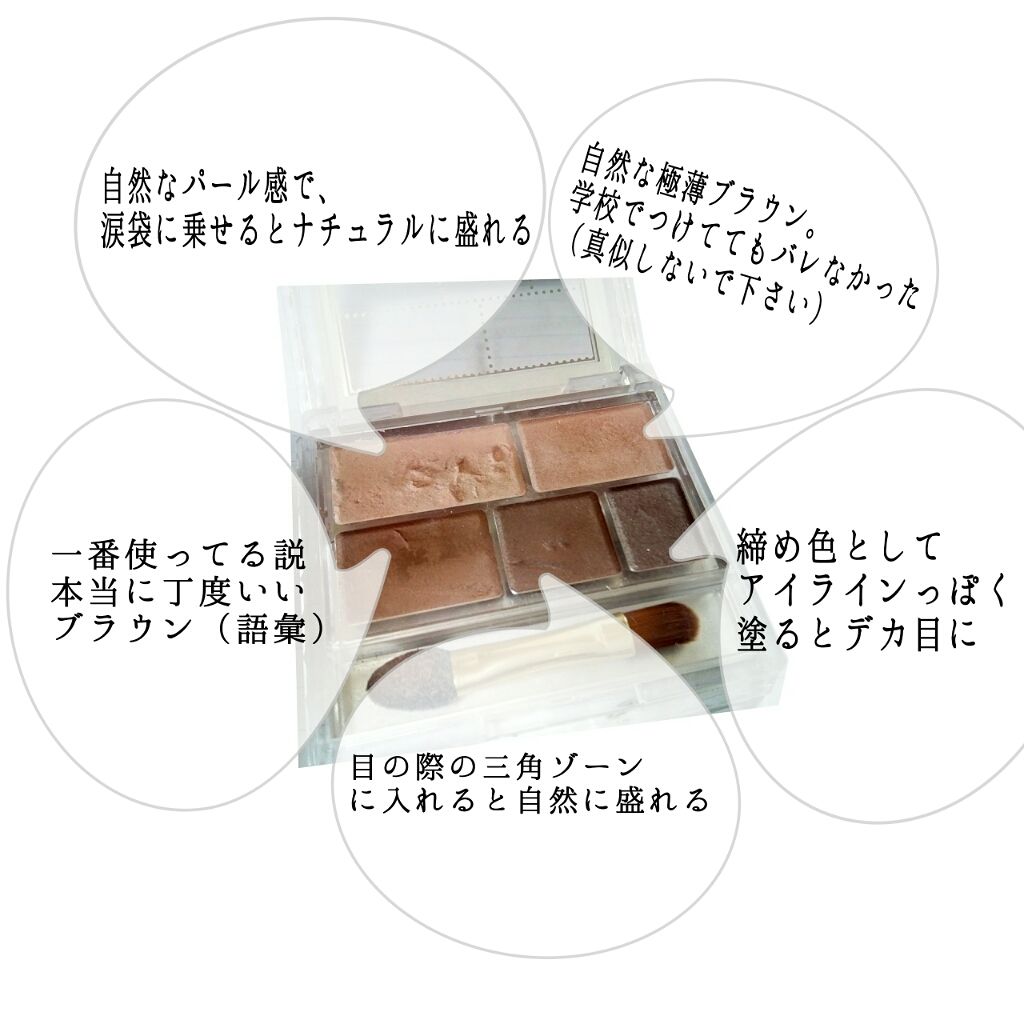 パーフェクトマルチアイズ/キャンメイク/アイシャドウパレットを使ったクチコミ(3枚目)