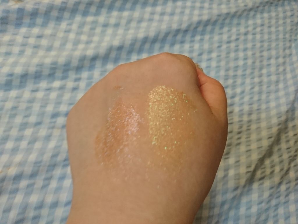 グリッタープリズム シャドウ/MISSHA/グリッターを使ったクチコミ（3枚目）