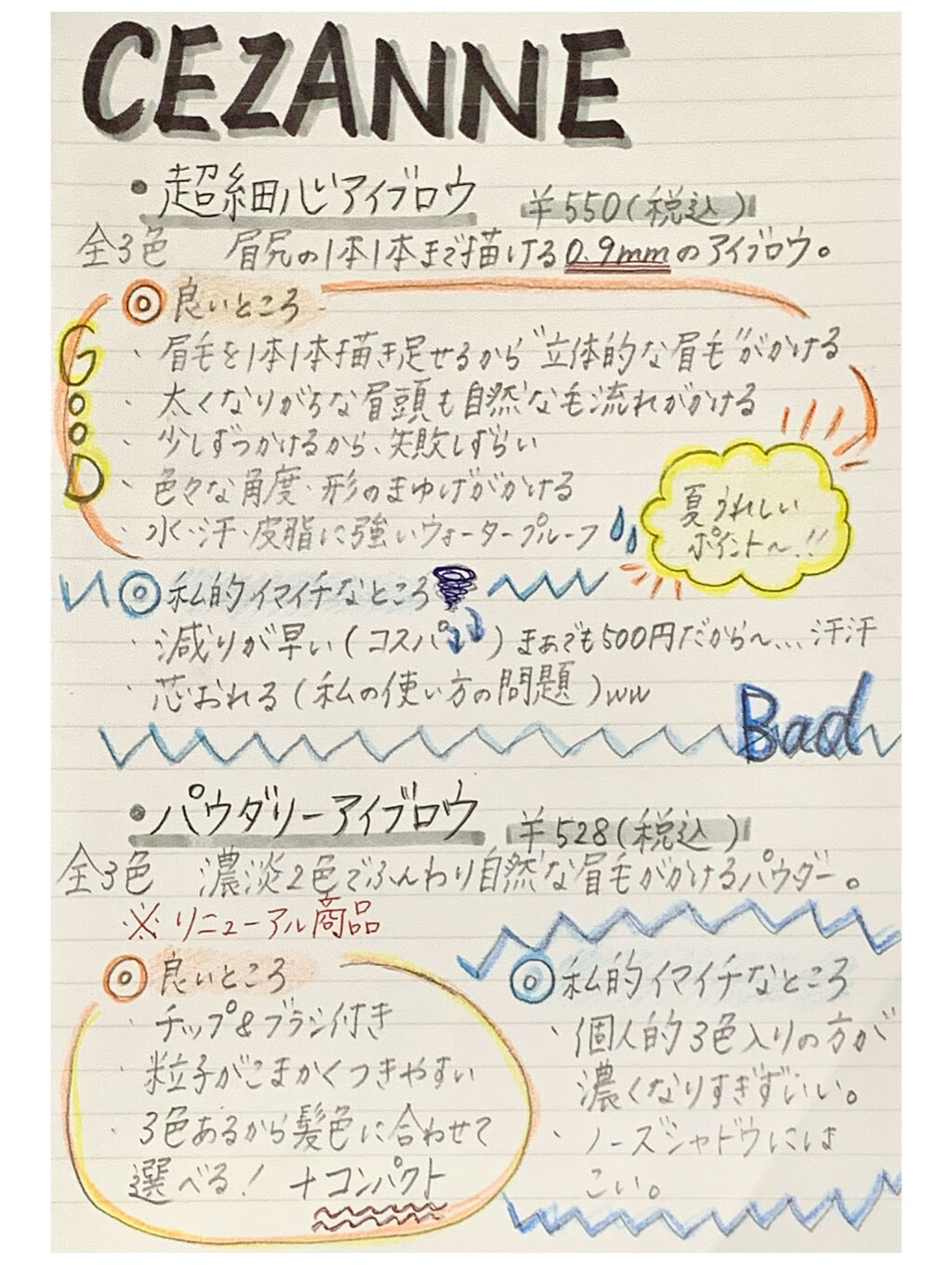 超細芯アイブロウ/CEZANNE/アイブロウペンシルを使ったクチコミ（1枚目）