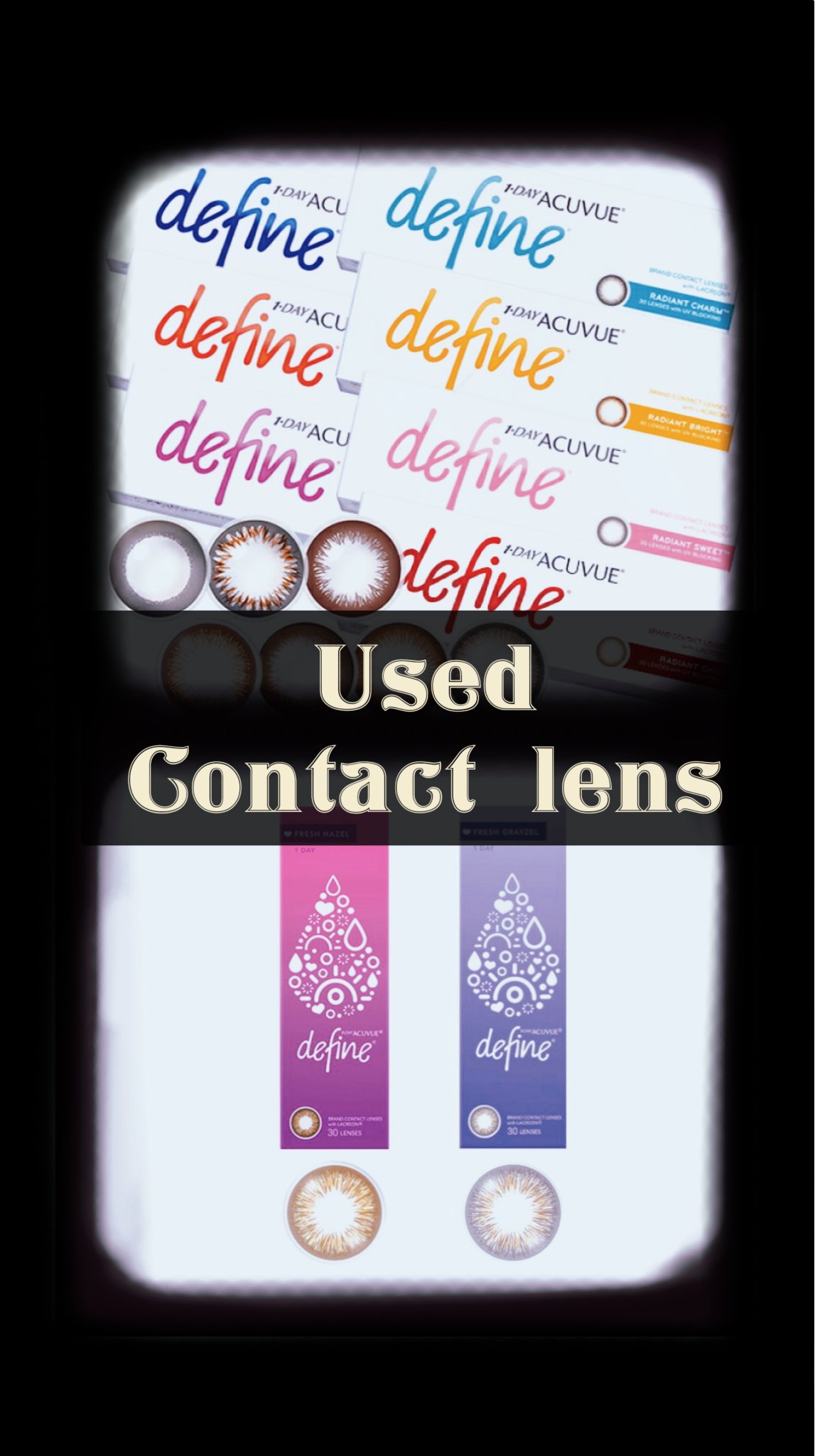 ワンデーアキュビュー®ディファイン®モイスト®　<フレッシュシリーズ>/アキュビュー® ディファイン®/ワンデー（１DAY）カラコンを使ったクチコミ（1枚目）