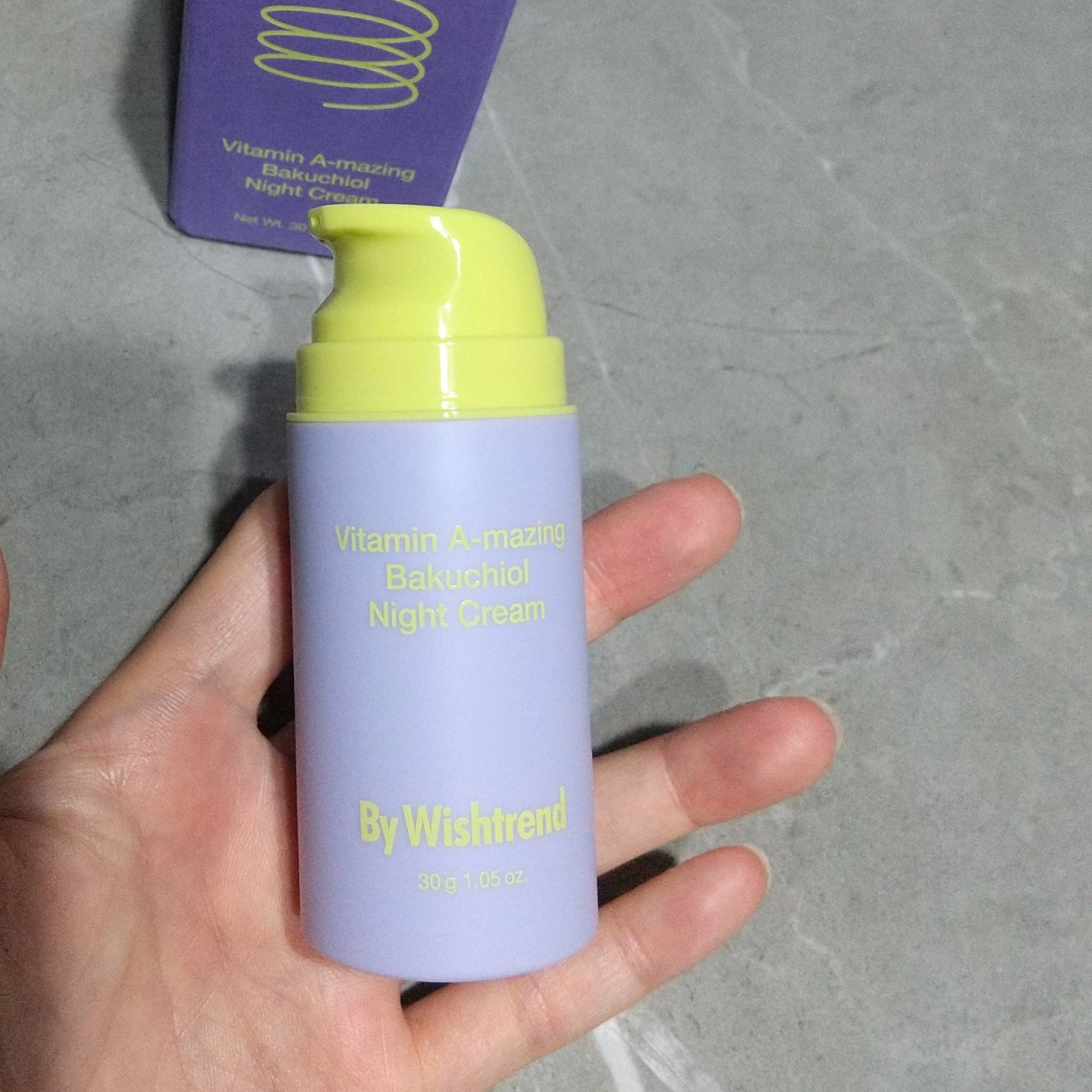ビタミンA-mazingバクチオールナイトクリーム/By Wishtrend/フェイスクリームを使ったクチコミ（2枚目）