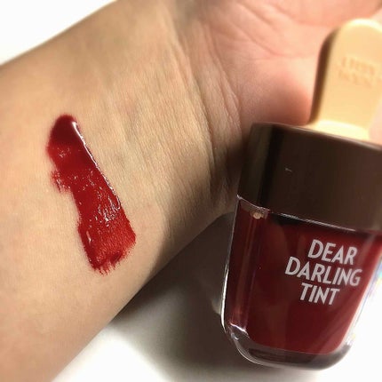 ディアダーリン ウォータージェルティント (アイスティント)/ETUDE/口紅を使ったクチコミ(2枚目)