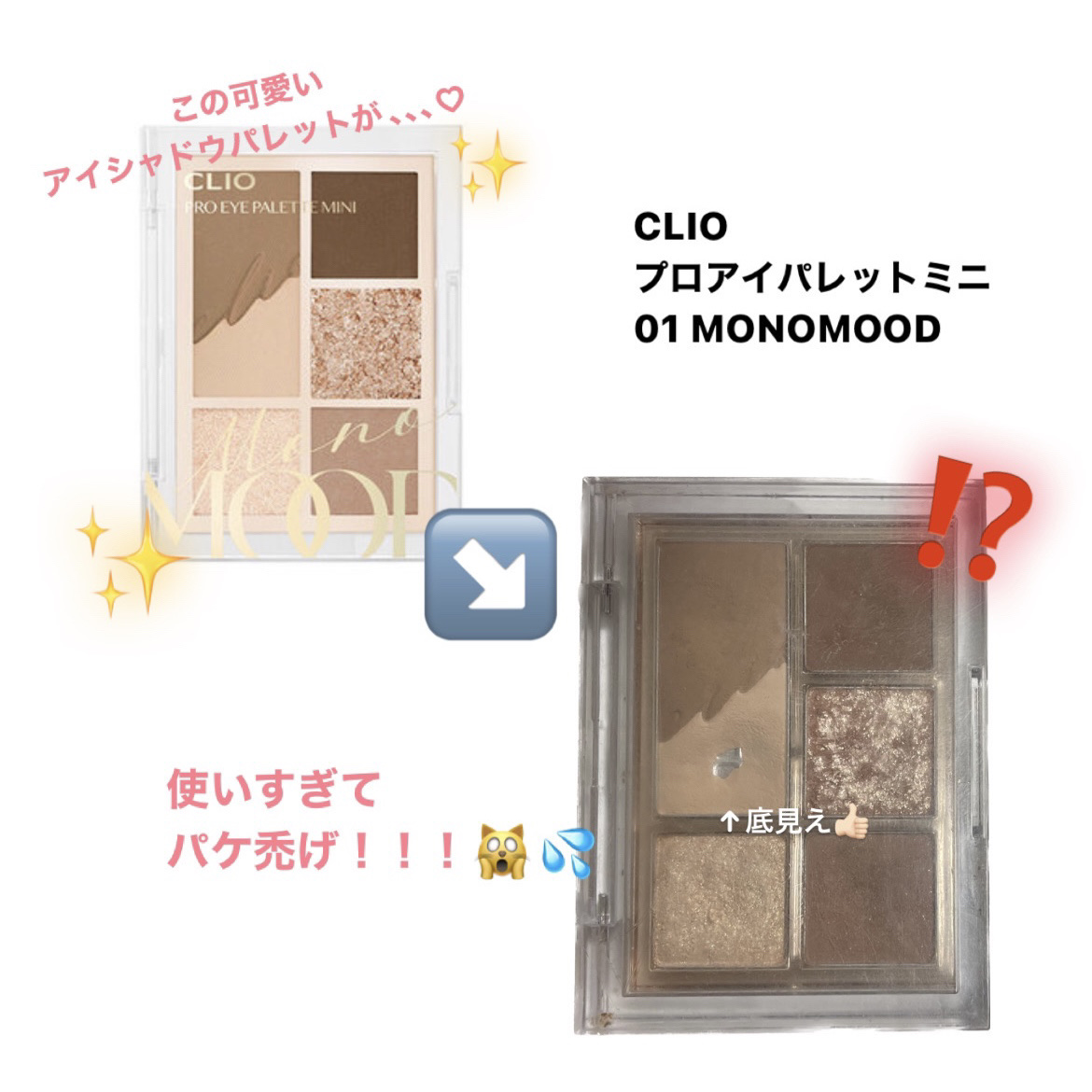 プロ アイパレット ミニ/CLIO/アイシャドウパレットを使ったクチコミ（1枚目）