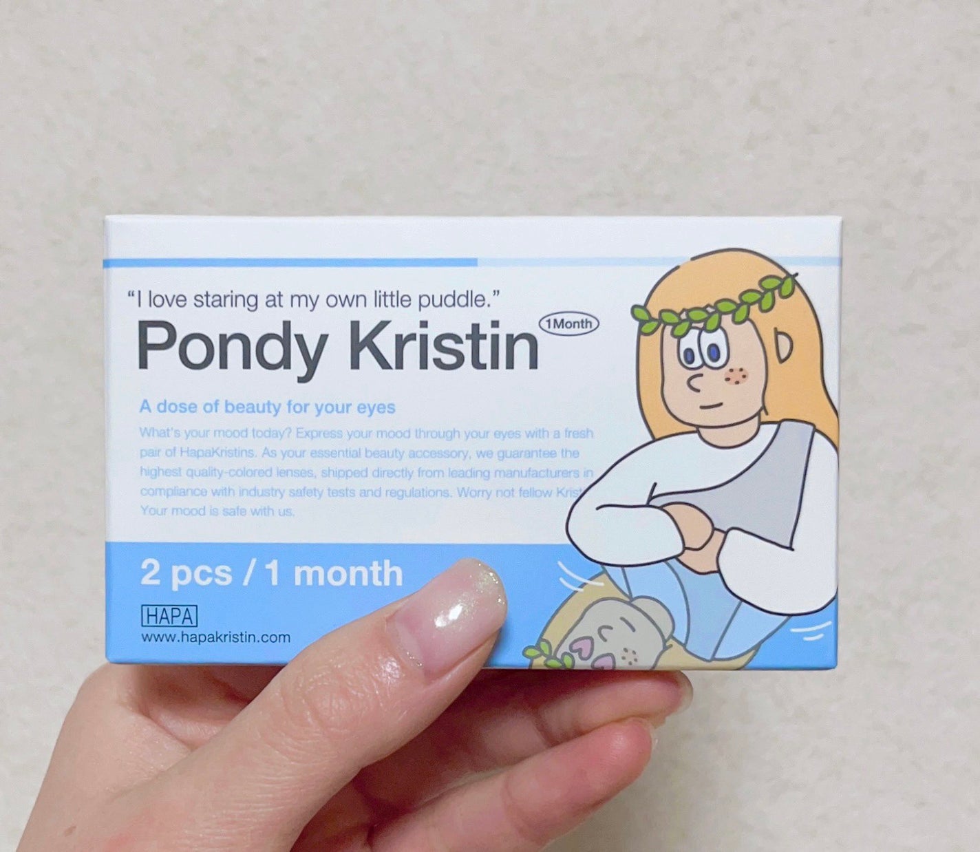 Pondy Kristin/Hapa kristin/1ヶ月(1MONTH)カラコンを使ったクチコミ(2枚目)