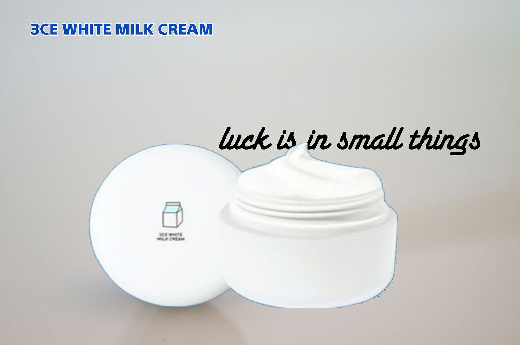 WHITE MILK CREAM/3CE/フェイスクリームを使ったクチコミ（1枚目）