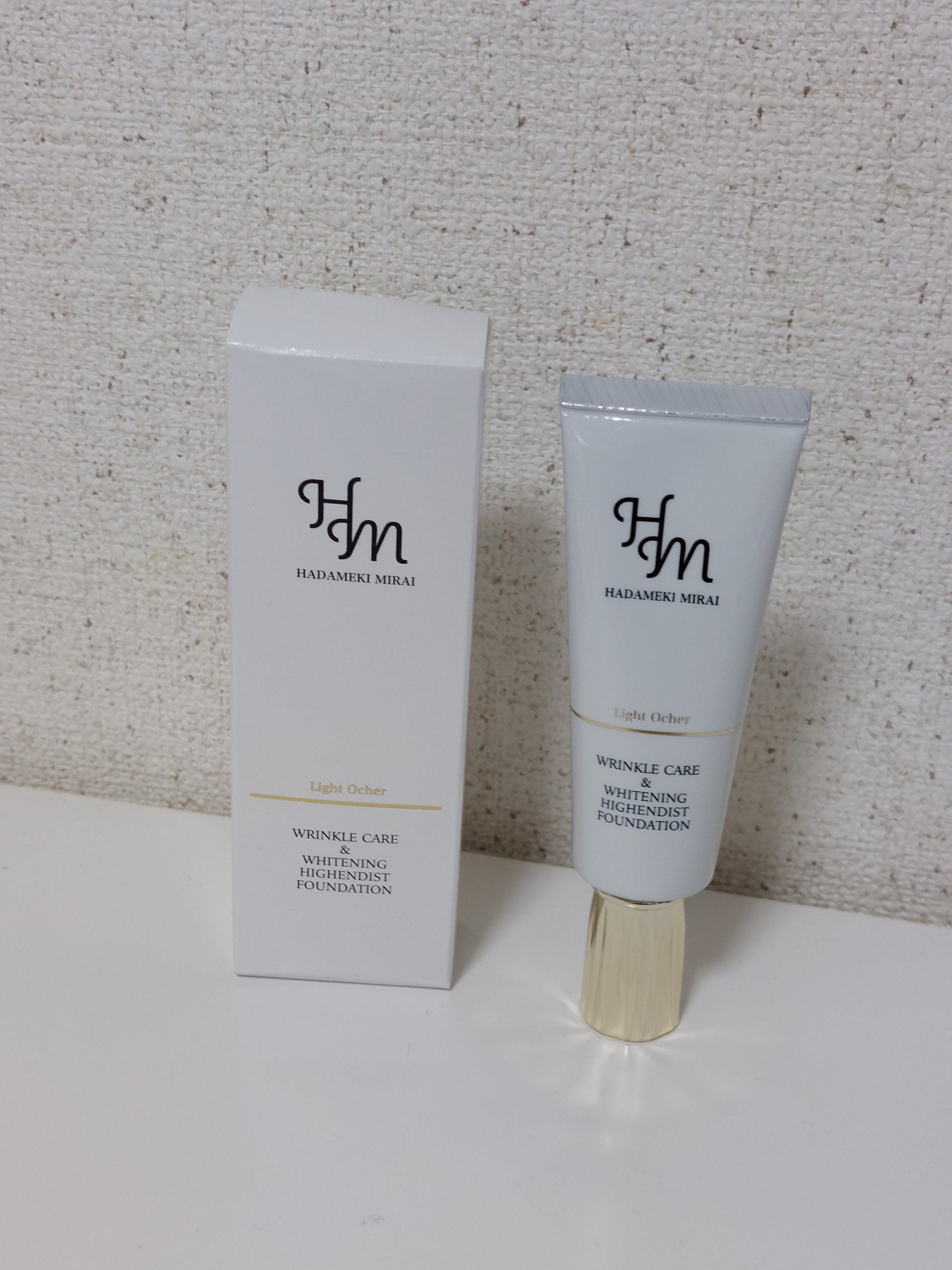 ハダメキミライ リンクルケア＆ホワイトニング ハイエンディストファンデーションのクチコミ「株式会社VALION様からいただきました♡

ハダメキミライ 
リンクルケア＆ホワイトニング .....」（1枚目）