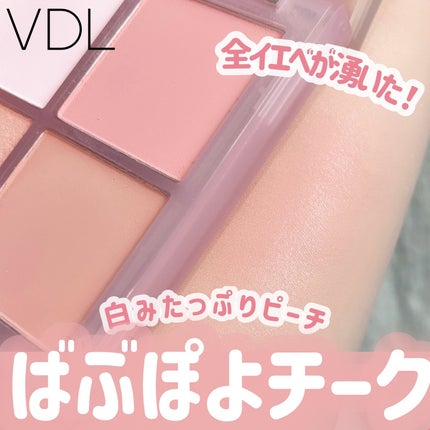 VDL チークステイン ブラッシャー パレット/VDL/パウダーチークを使ったクチコミ(1枚目)