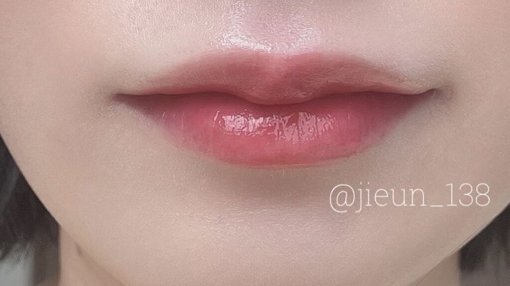 ジューシーラスティングティント 18 マルドピーチ(MULLED PEACH)/rom&nd/リップティントを使ったクチコミ（3枚目）