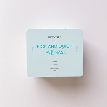 ピック&クイックマスク　カーミングフルマスク/DEWYTREE/シートマスク・パックを使ったクチコミ（4枚目）