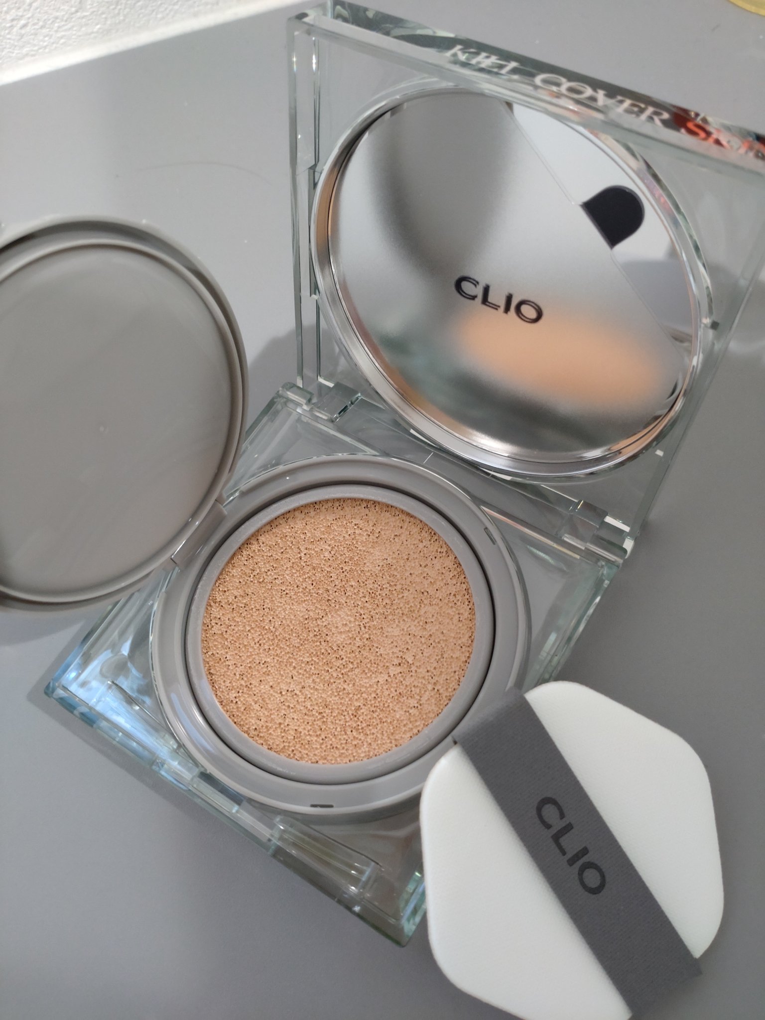 クリオ キル カバー スキン フィクサー クッション 21N LINEN/CLIO/クッションファンデーションを使ったクチコミ（1枚目）