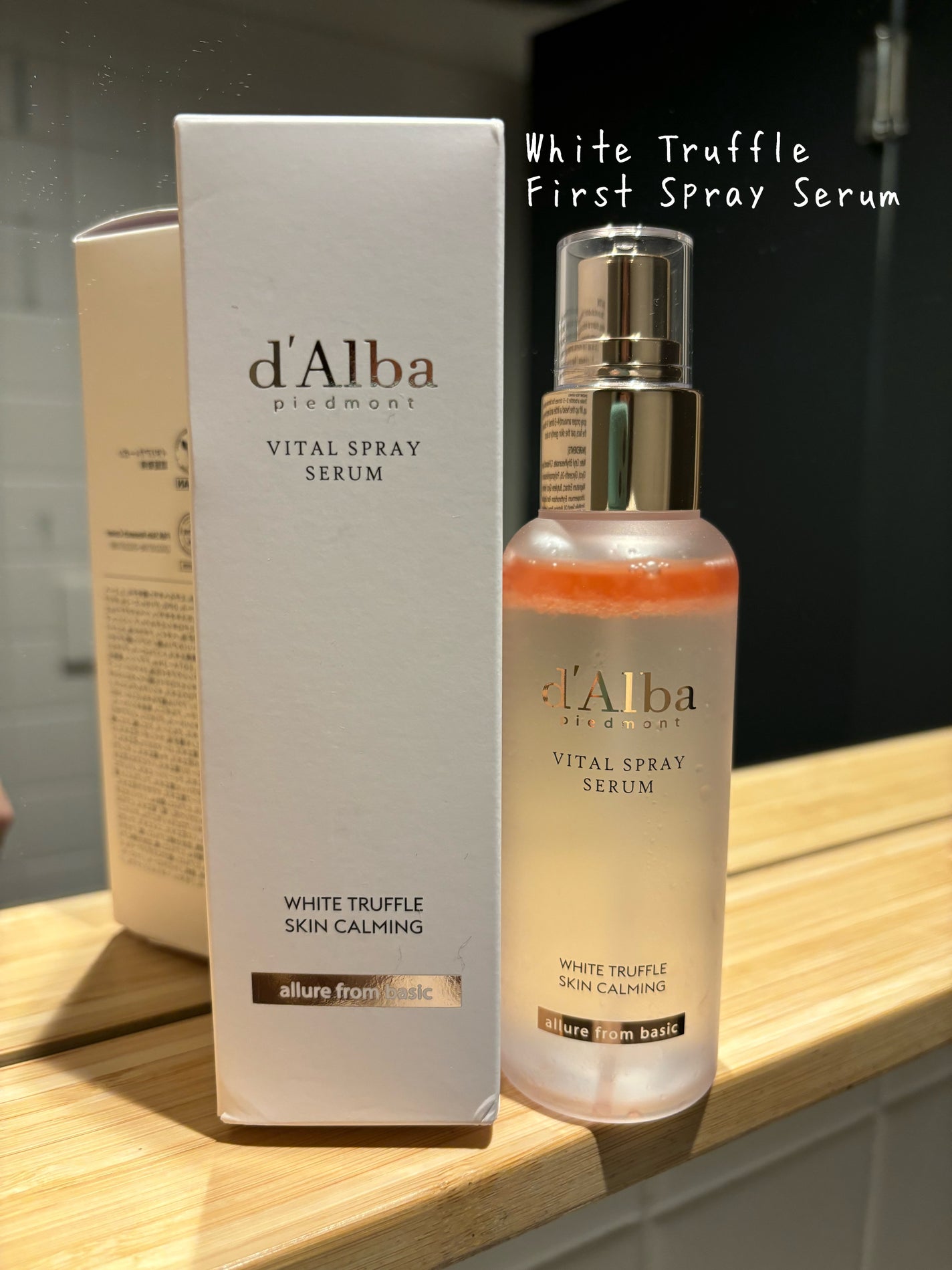 ダルバ ホワイトトリュフバイタルスプレーセラム/ダルバ/ミスト状化粧水を使ったクチコミ(1枚目)