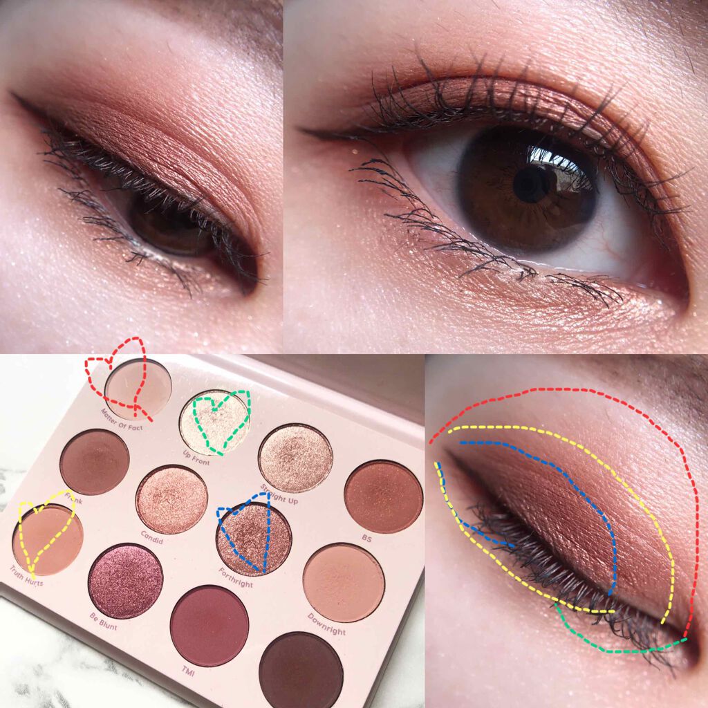 Give It To Me Straight/ColourPop/アイシャドウパレットを使ったクチコミ（2枚目）