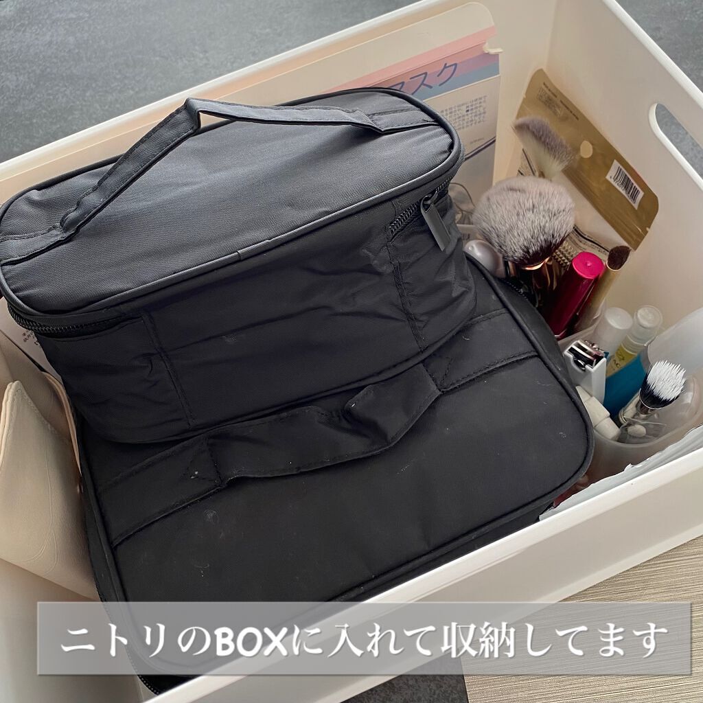ナイロンメイクボックス・Ｍ/無印良品/化粧ポーチを使ったクチコミ（2枚目）