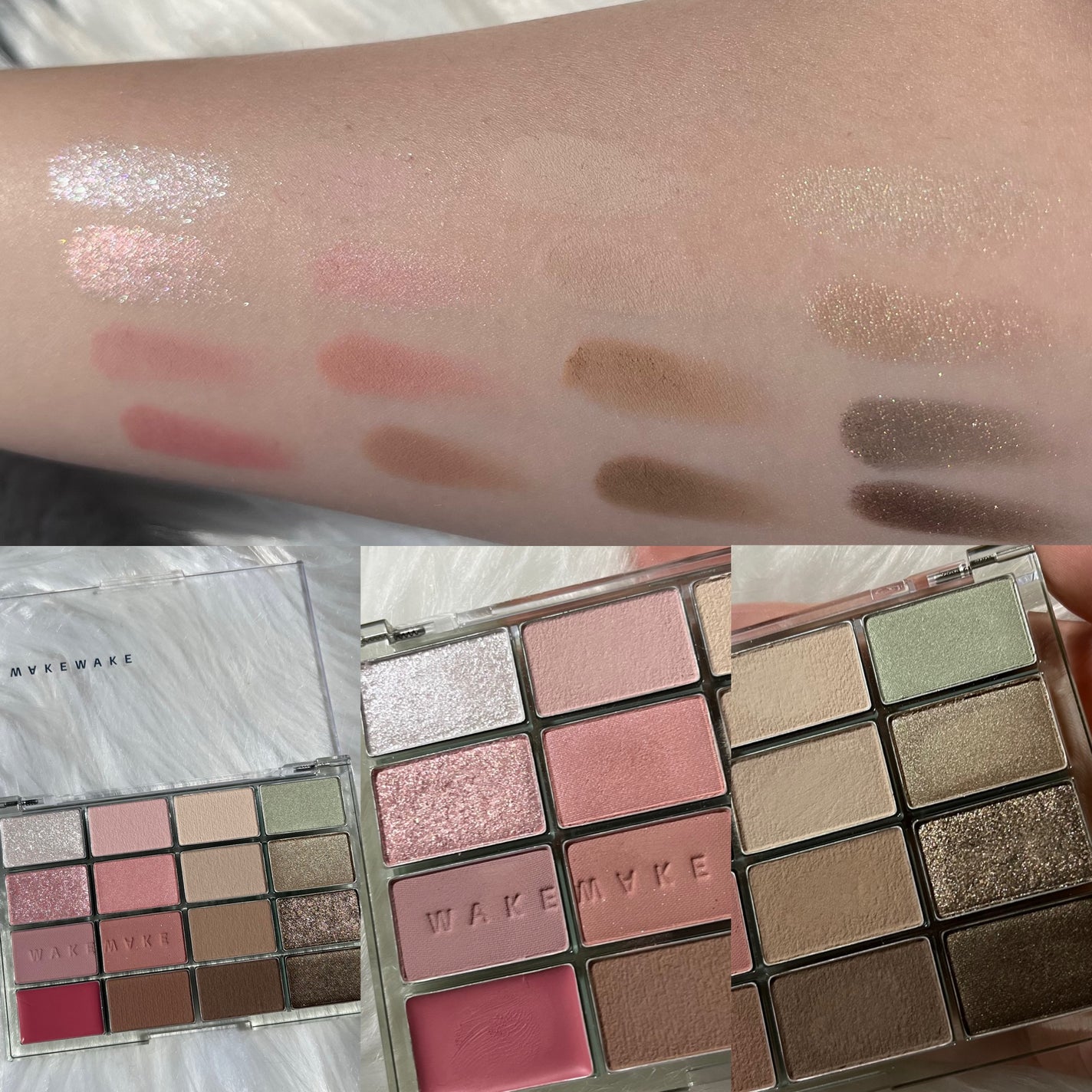 ソフトブラーリングアイパレット/wakemake/アイシャドウパレットを使ったクチコミ(3枚目)