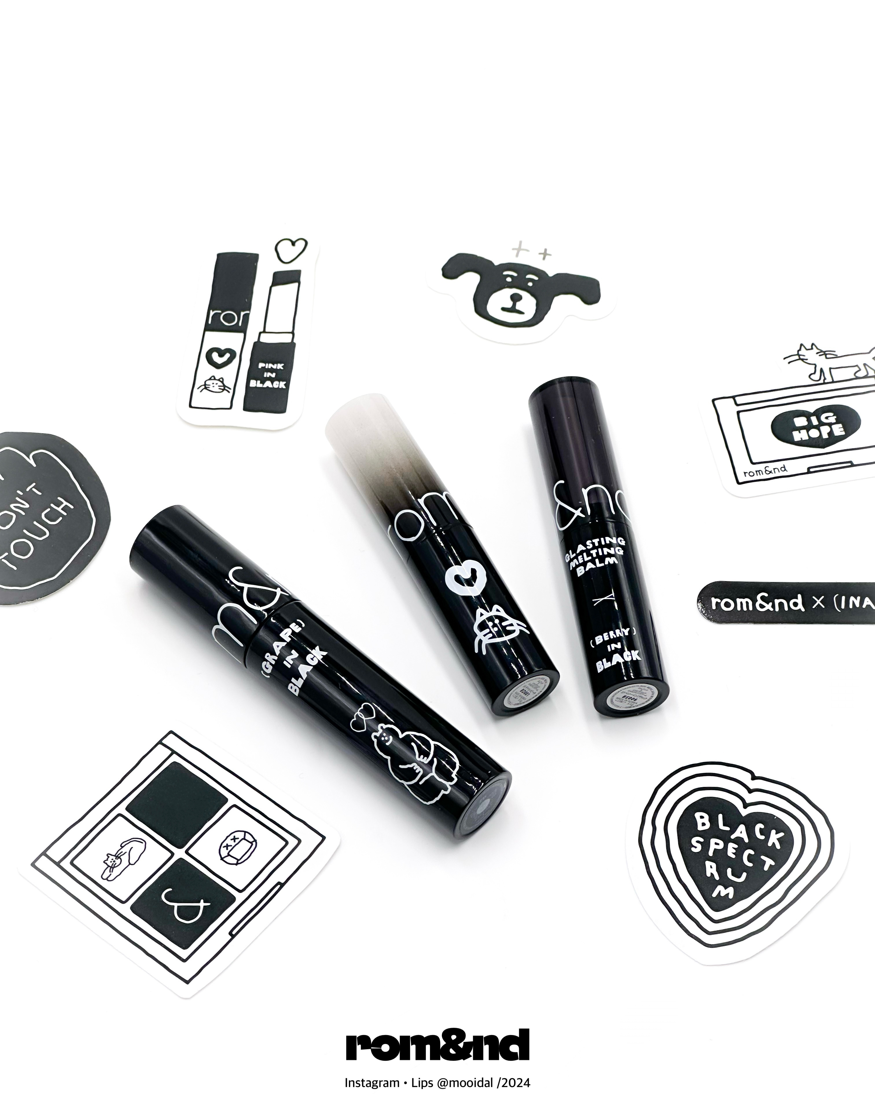 ジューシーラスティングティント 25 ベアグレープ（INAPSQUAREコラボ）/rom&nd/リップティントを使ったクチコミ（2枚目）