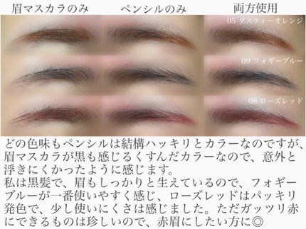 ブロウインク カラーティントデュオ/MAYBELLINE NEW YORK/眉ティントを使ったクチコミ(2枚目)