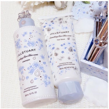 サムシングピュアブルー セント ヘアマスク /JILL STUART/洗い流すヘアトリートメントを使ったクチコミ（3枚目）