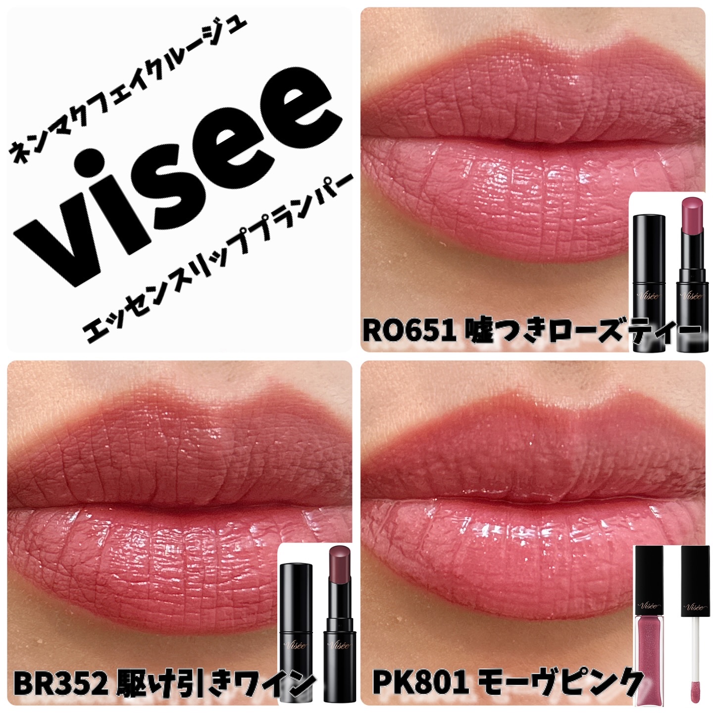 ネンマクフェイク ルージュ/Visée/口紅を使ったクチコミ（2枚目）