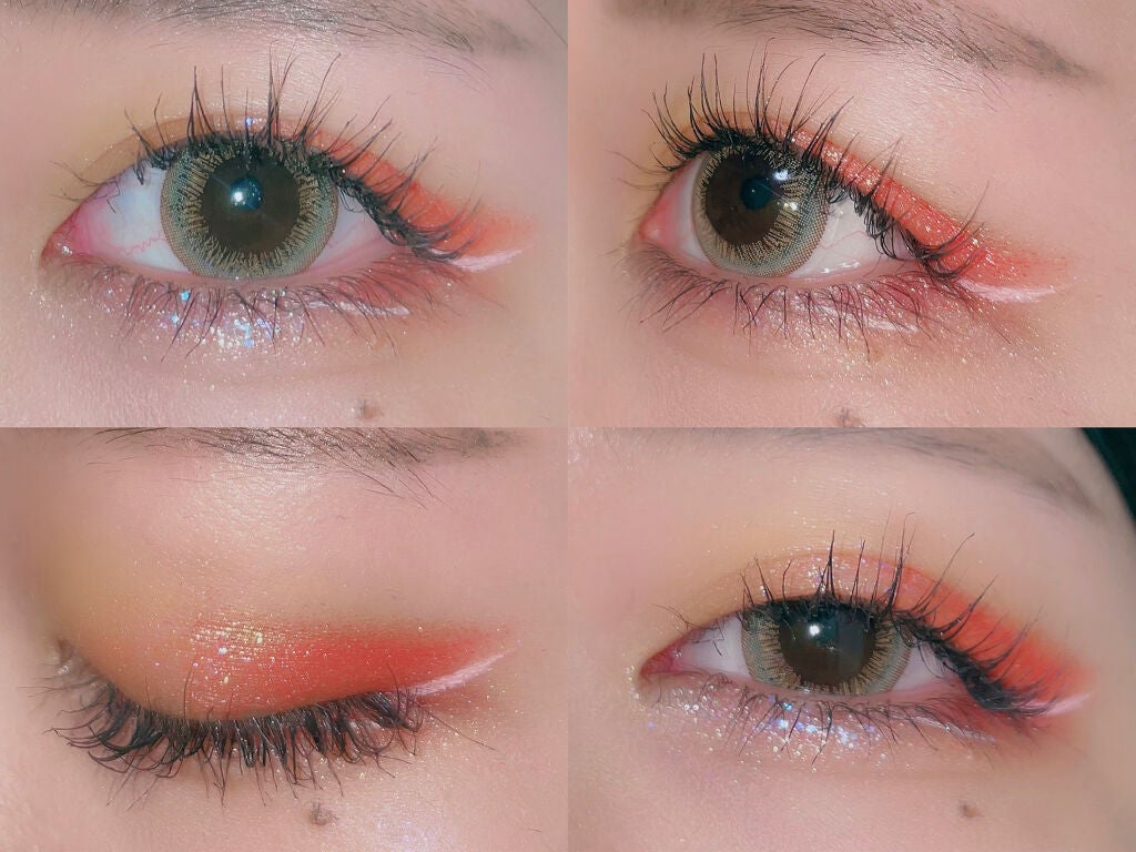 かぴ on LIPS 「#今日のメイク8/19分! 色々なラメを使って花火風のメイクを..」(2枚目)