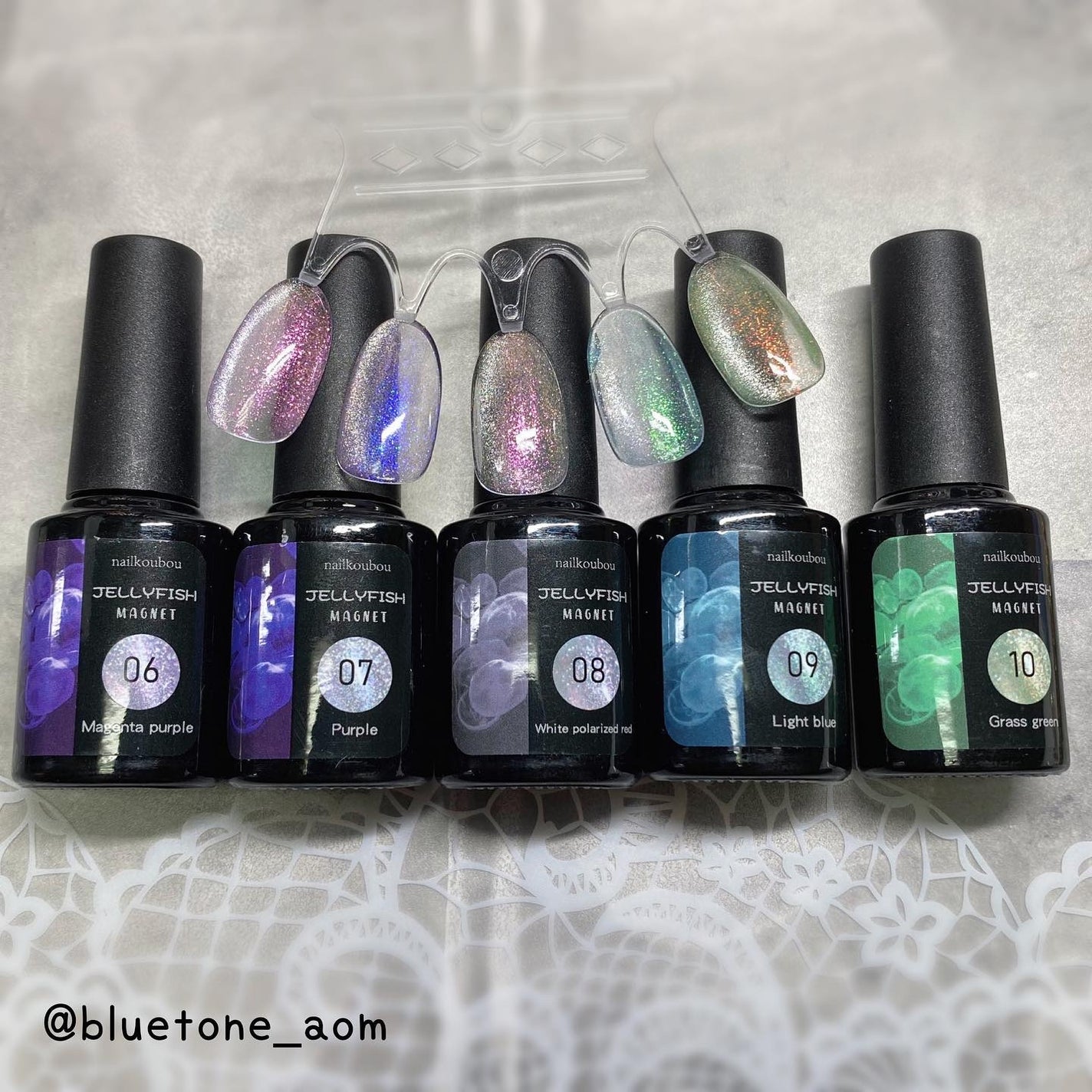 ジェリーフィッシュマグネットジェル/ネイル工房/ジェルネイルを使ったクチコミ(8枚目)
