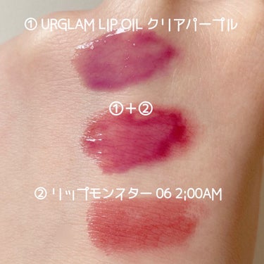 UR GLAM　LIP OIL/U R GLAM/リップグロスを使ったクチコミ（2枚目）