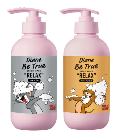 Diane Be True(ダイアンビートゥルー)/RELAX / スムース /シャンプー&トリートメント シャンプー&トリートメントセット(トムとジェリーデザイン)