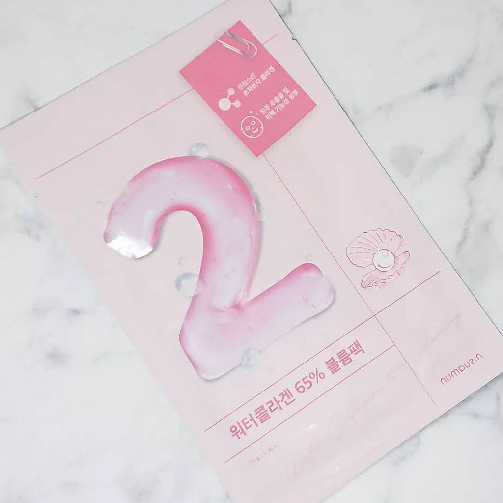 2番 うるもち65%コラーゲンシートマスク/numbuzin/シートマスク・パックを使ったクチコミ(1枚目)