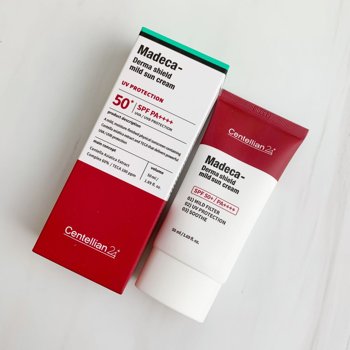 マデカ ダーマシールド マイルドサンクリーム/センテリアン24/日焼け止めクリームを使ったクチコミ(1枚目)