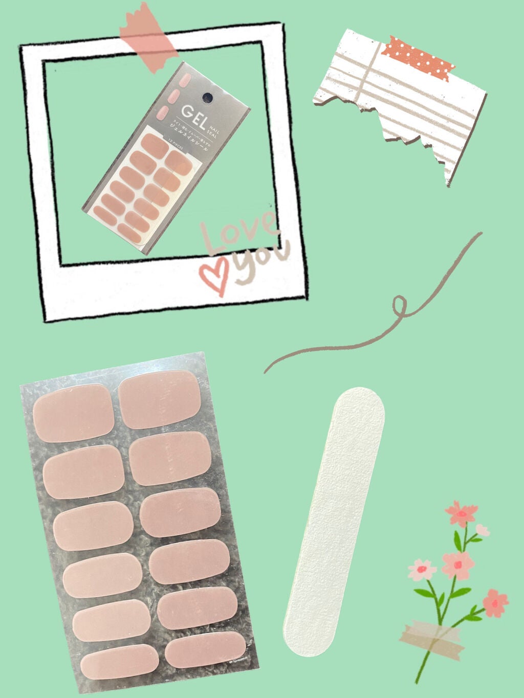 ジェルネイルシール/キャンドゥ/ネイルシールを使ったクチコミ(2枚目)