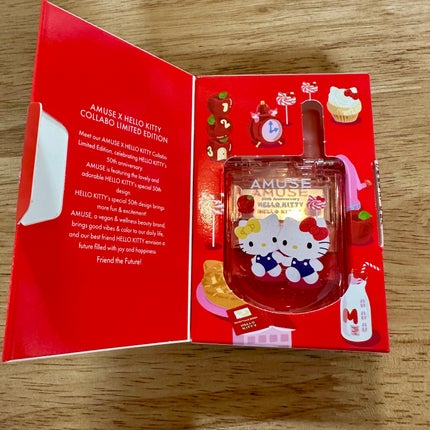 リップ&チークセルフォン 01 アップルソーダ/AMUSE/口紅を使ったクチコミ(2枚目)