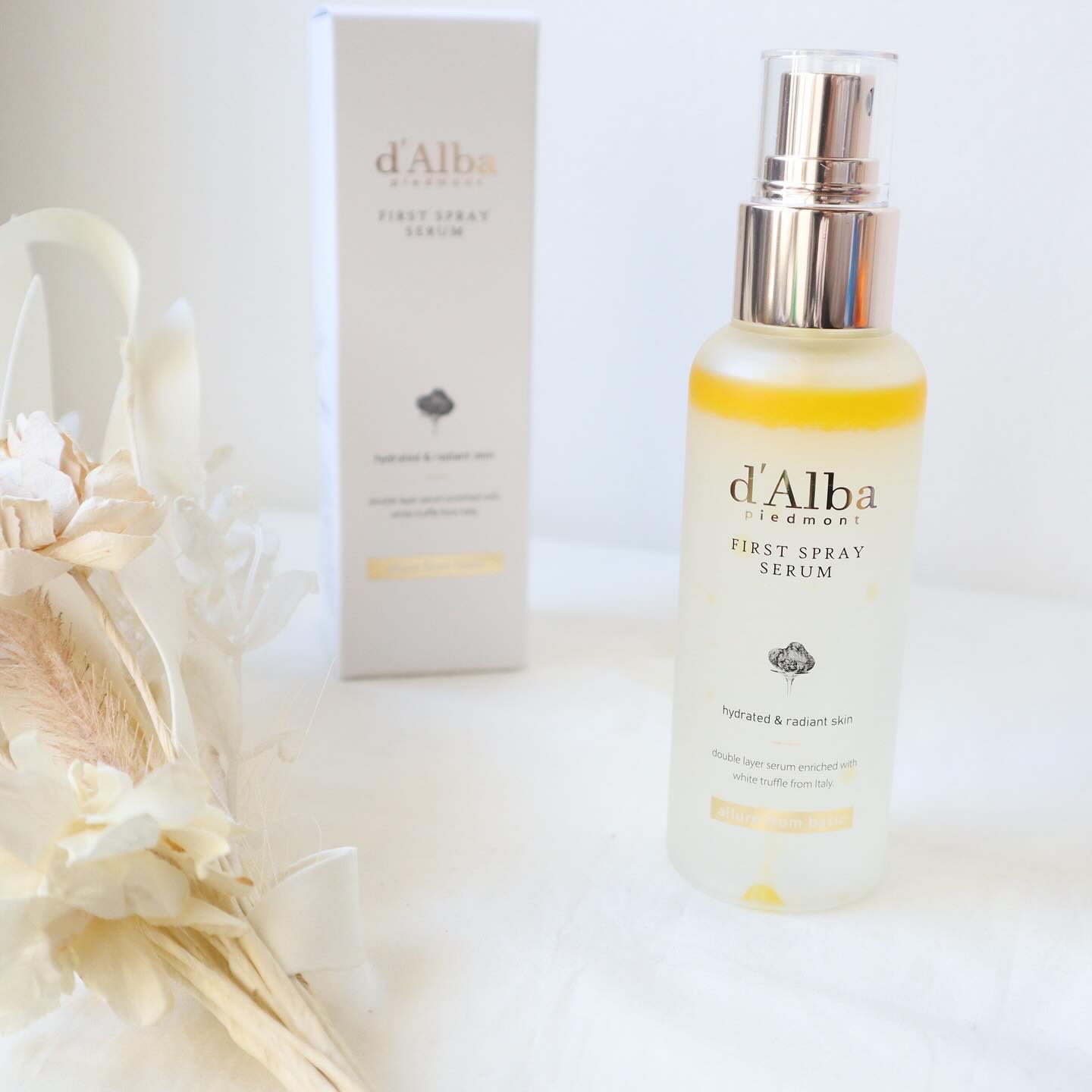 ダルバ ホワイトトリュフファーストスプレーセラム/ダルバ/ミスト状化粧水を使ったクチコミ（2枚目）