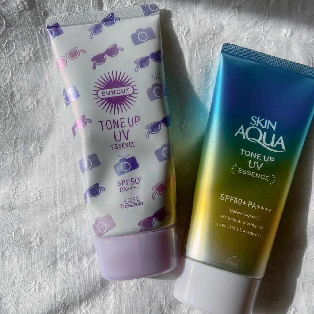 トーンアップUV エッセンス/サンカット®/日焼け止めローションを使ったクチコミ（1枚目）
