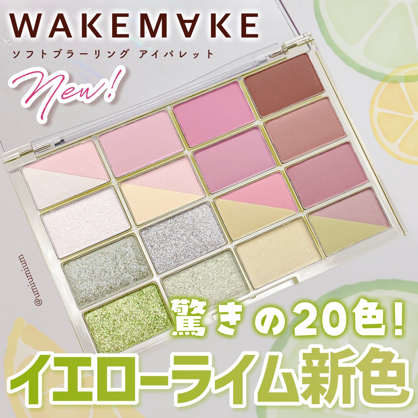 ソフトブラーリングアイパレット/wakemake/アイシャドウパレットを使ったクチコミ(1枚目)