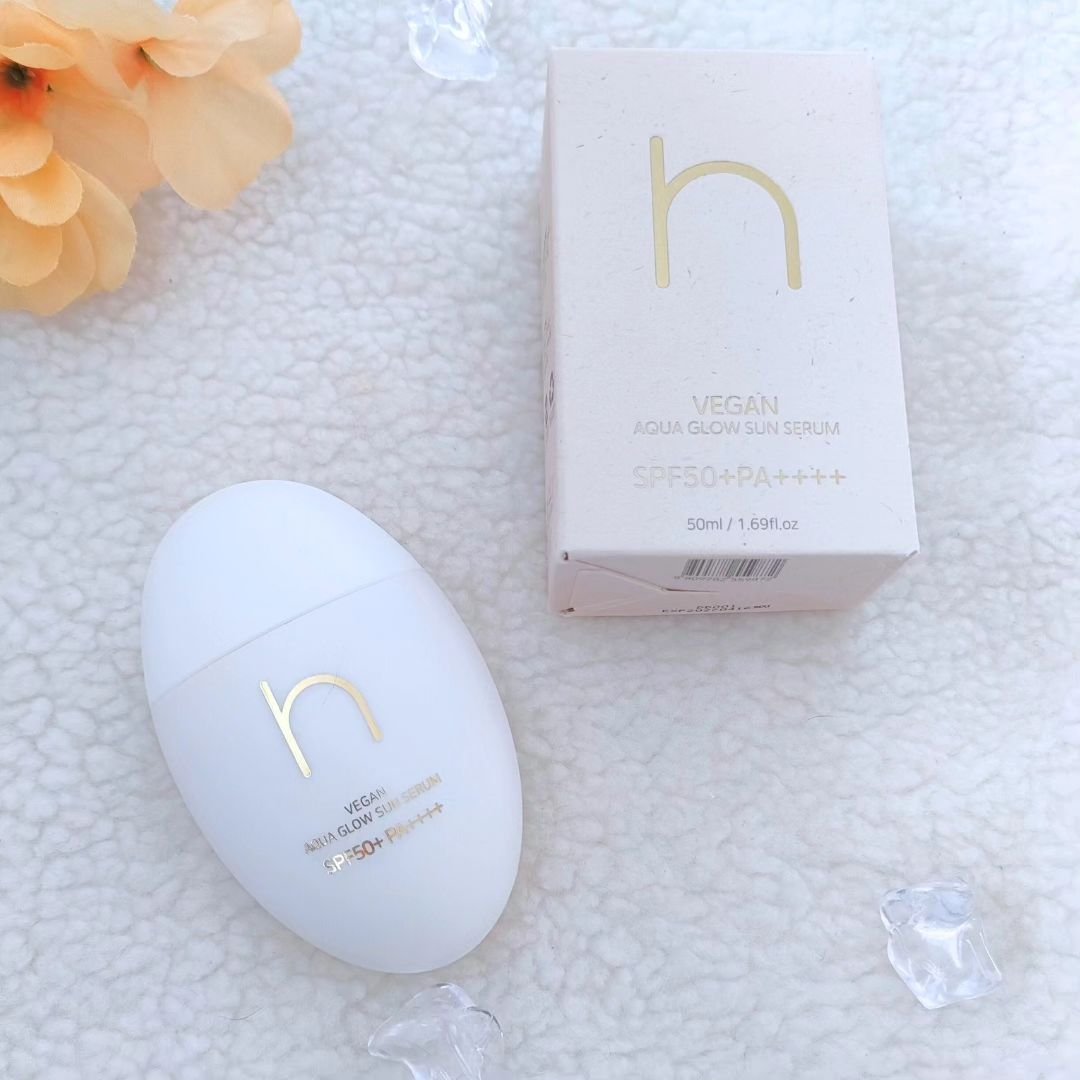 ヴィーガンアクアグロウサンセラム/HAMEL/日焼け止めローションを使ったクチコミ（1枚目）