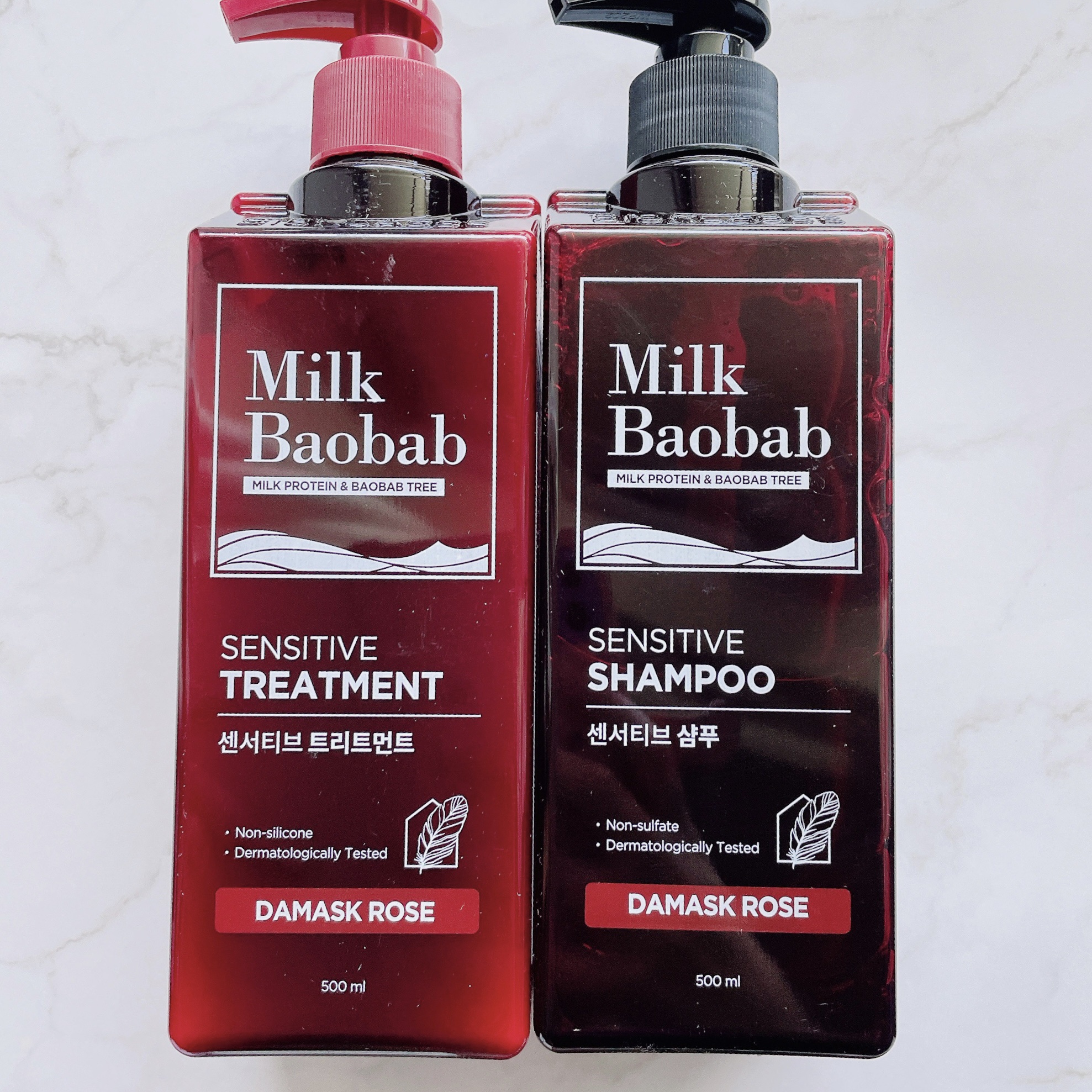 センシティブ シャンプー / トリートメント ダマスクローズ/ミルクバオバブ/市販シャンプーを使ったクチコミ（2枚目）