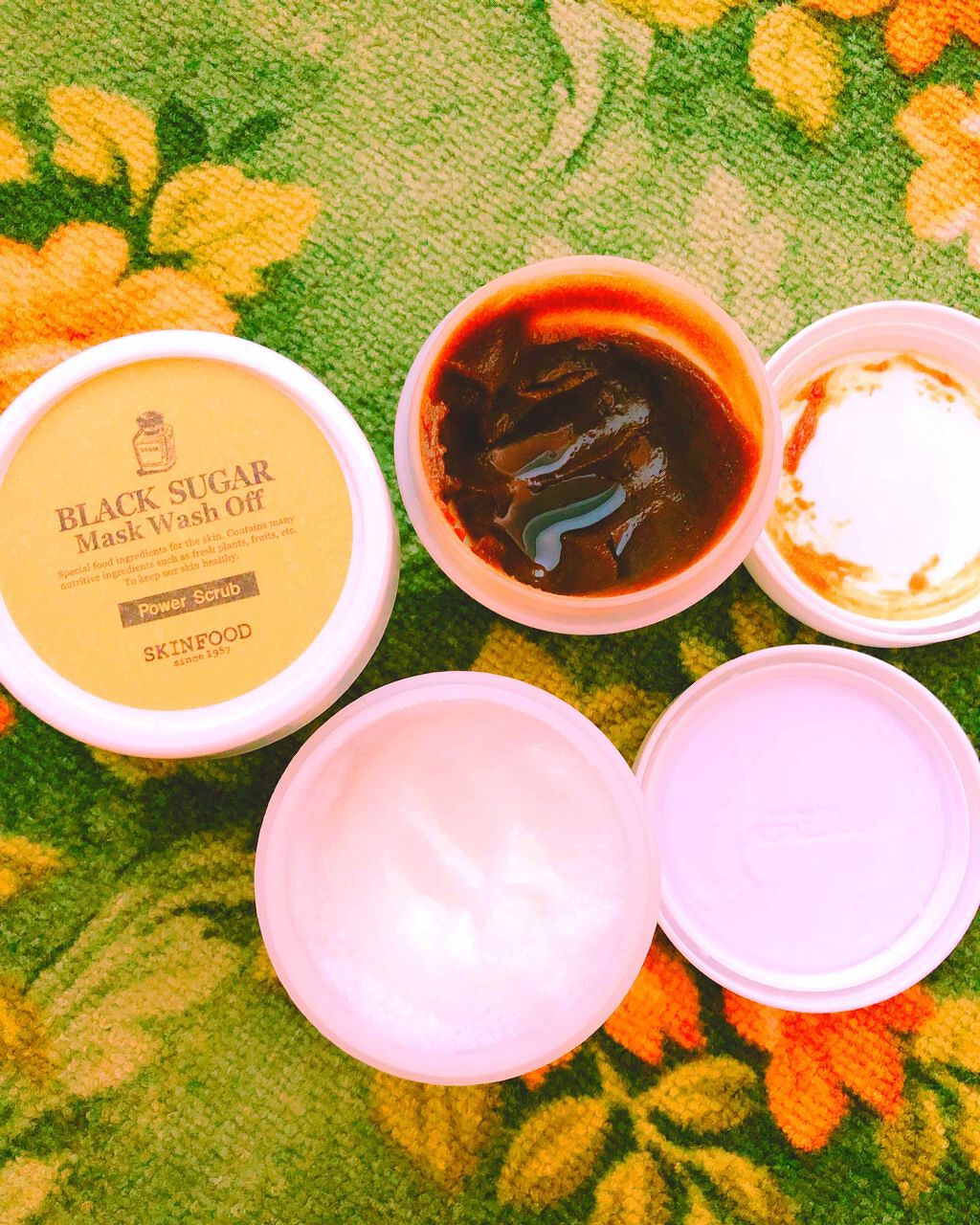 ブラックシュガーマスク ウォッシュオフ/SKINFOOD/洗い流すパック・マスクを使ったクチコミ（2枚目）